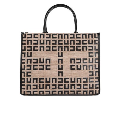 

Elisabetta Franchi Dove Grey Monogram Medium Handbag Woman Женщина, BS25A31E2-468