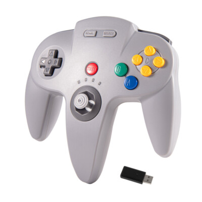 2.4 G For N64 Nintendo 64 Switch PC Mac  Wireless Controller Gamepad Joystick US
