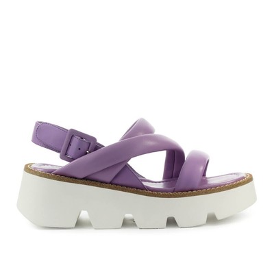 

Emanuélle Vee Сиреневые сандалии на платформе из кожи наппа женщина, Lilac, 450-14-P084V