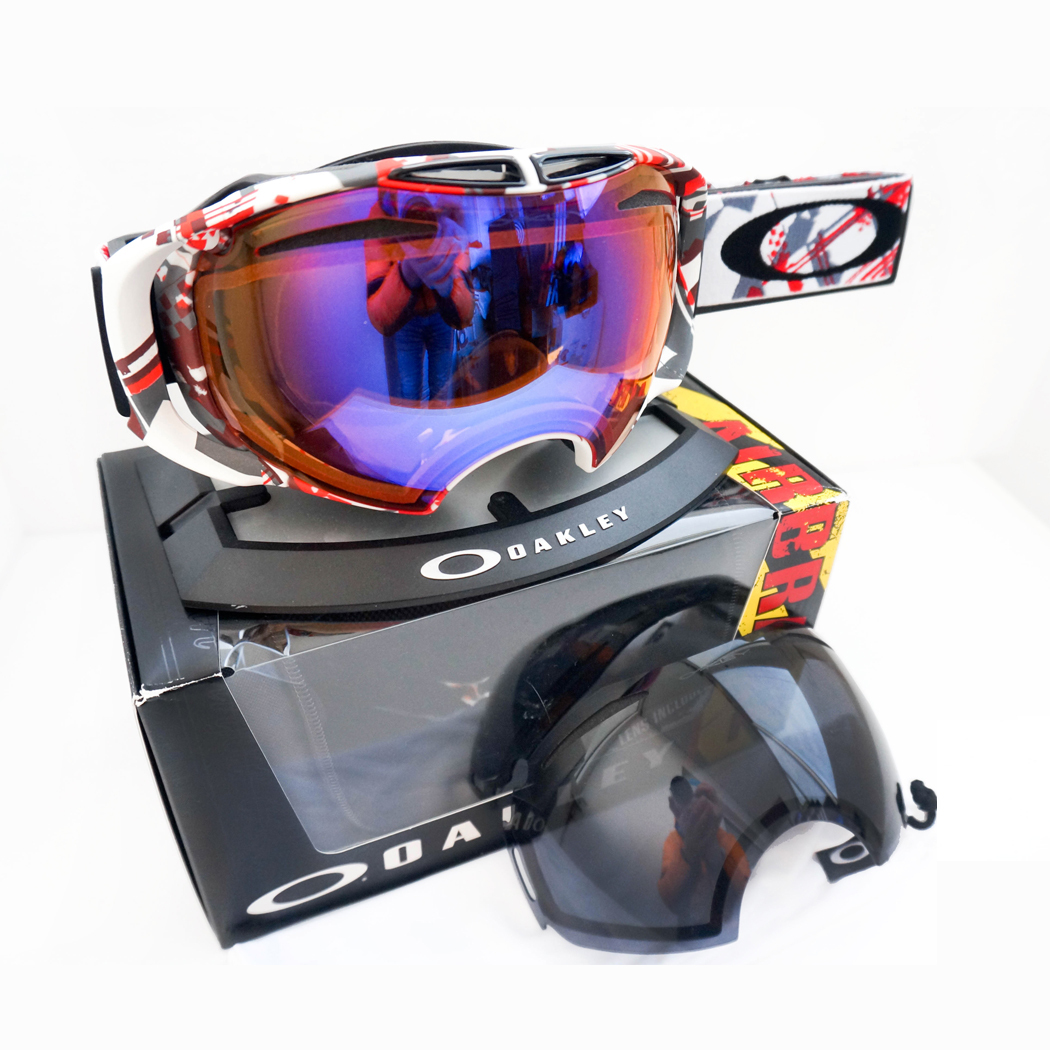UPC 888392000194 product image for Oakley Airbrake Snow Goggles Hi Persimmon And Dark Grey Lenses Ski Snowboard | upcitemdb.com