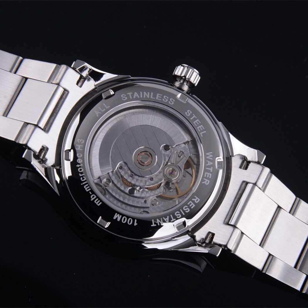 Pre-owned Epoch Men Automatic Watch Luxury Mechanical Wristwatch Luminous 10atm St2130