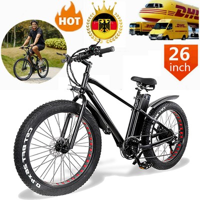 EBIKE Elektrofahrrad 26 Zoll Mountainbike Ebike Shimano Pedelec 48V