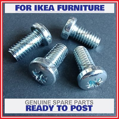 IKEA MALM HEMNES SCREWS 105163 BRAND NEW ORIGINAL PARTS X4 eBay