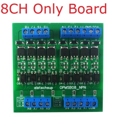 8CH DC 3.3V 5V 12V 24V Digital Logic Level Converter Inverter Optical Isolation