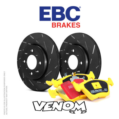 EBC Front Brake Kit Discs & Pads for Ford S-Max 2.5 Turbo (Elec H/B) 2006-2011