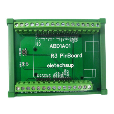 R3 Shield Expansion Board DIN Rail Screw Terminal Module for Arduno PLC Module