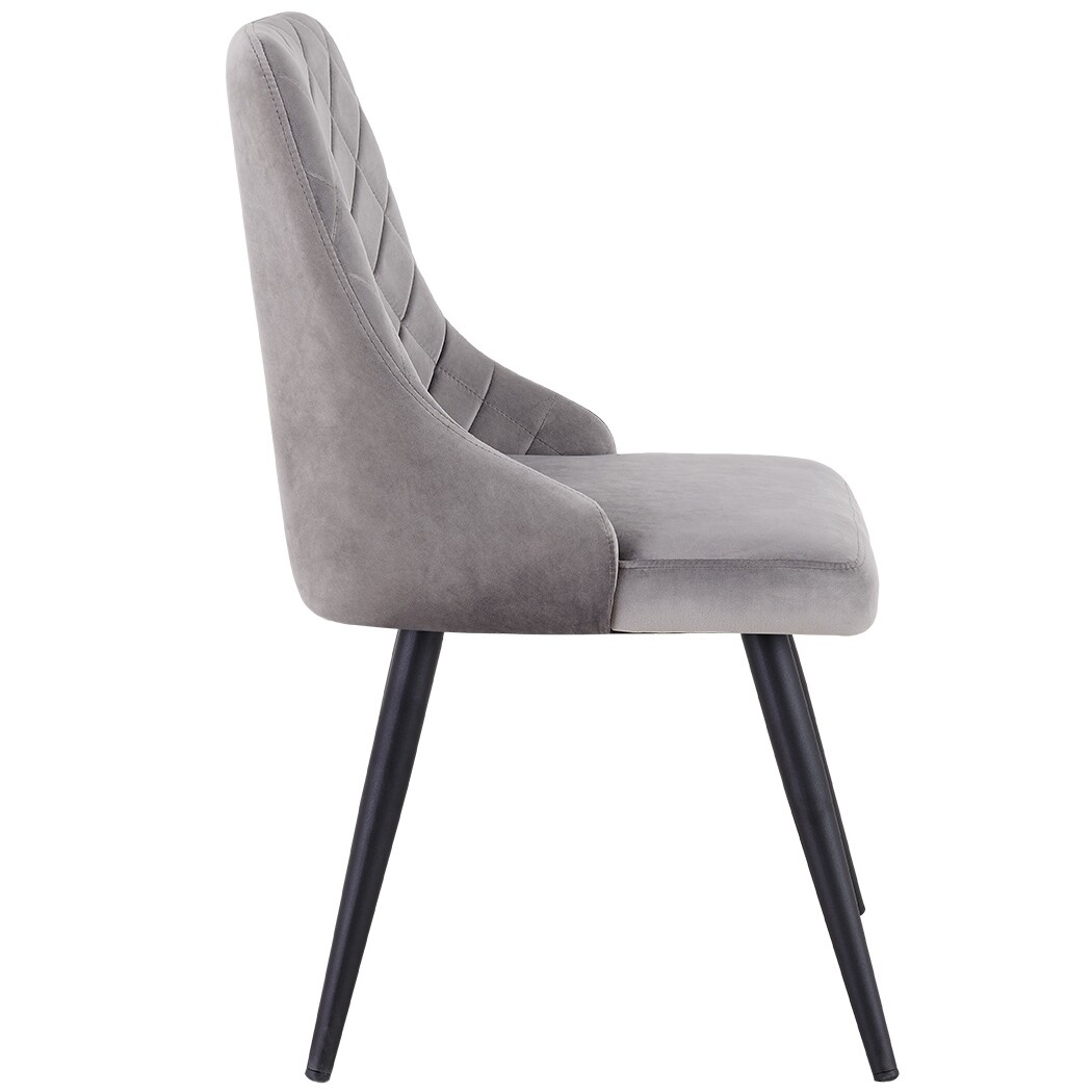 Chairs 2er Set Esszimmerstuhl Polsterstuhl Stoff Samt Stuhl Retro Metallbeine Home Furniture Diy Impelsys Com