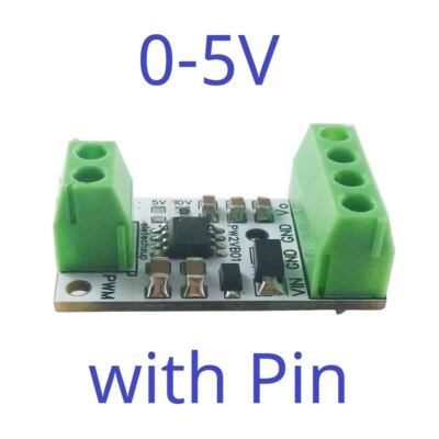 1/5PCS PWM to DAC Converter Input Pulse Signal Output 0-5V/0-10V Voltage Analog