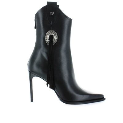 

Dsquared2 Черные ботильоны Rodeo на каблуке Женщина, Черный, ABW0044-12900001-2124