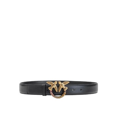 

Pinko Love Berry H3 Jewel Black Belt Woman, Черный