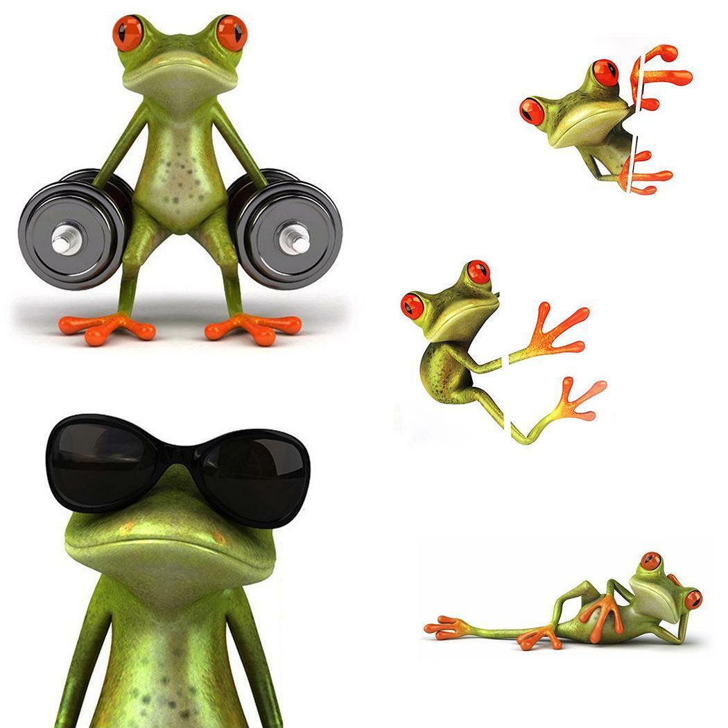 New 3D Frogs Funny Car Stickers Car Styling Vinyl Decal Sticker T8G4