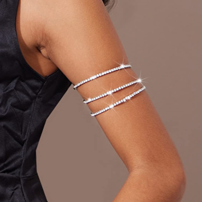 Rhinestone arm best sale cuff