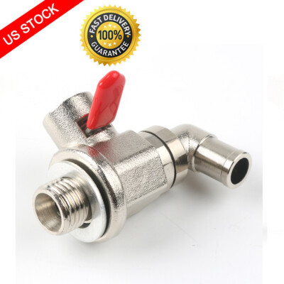 L-Shape Hose End Combo (14mm-1.5) Oil Drain Valve with removable
