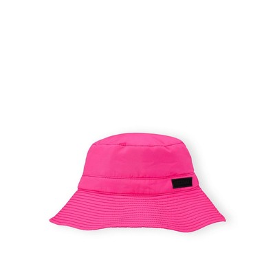 Ganni Fluo Pink Bucket Hat Женщина