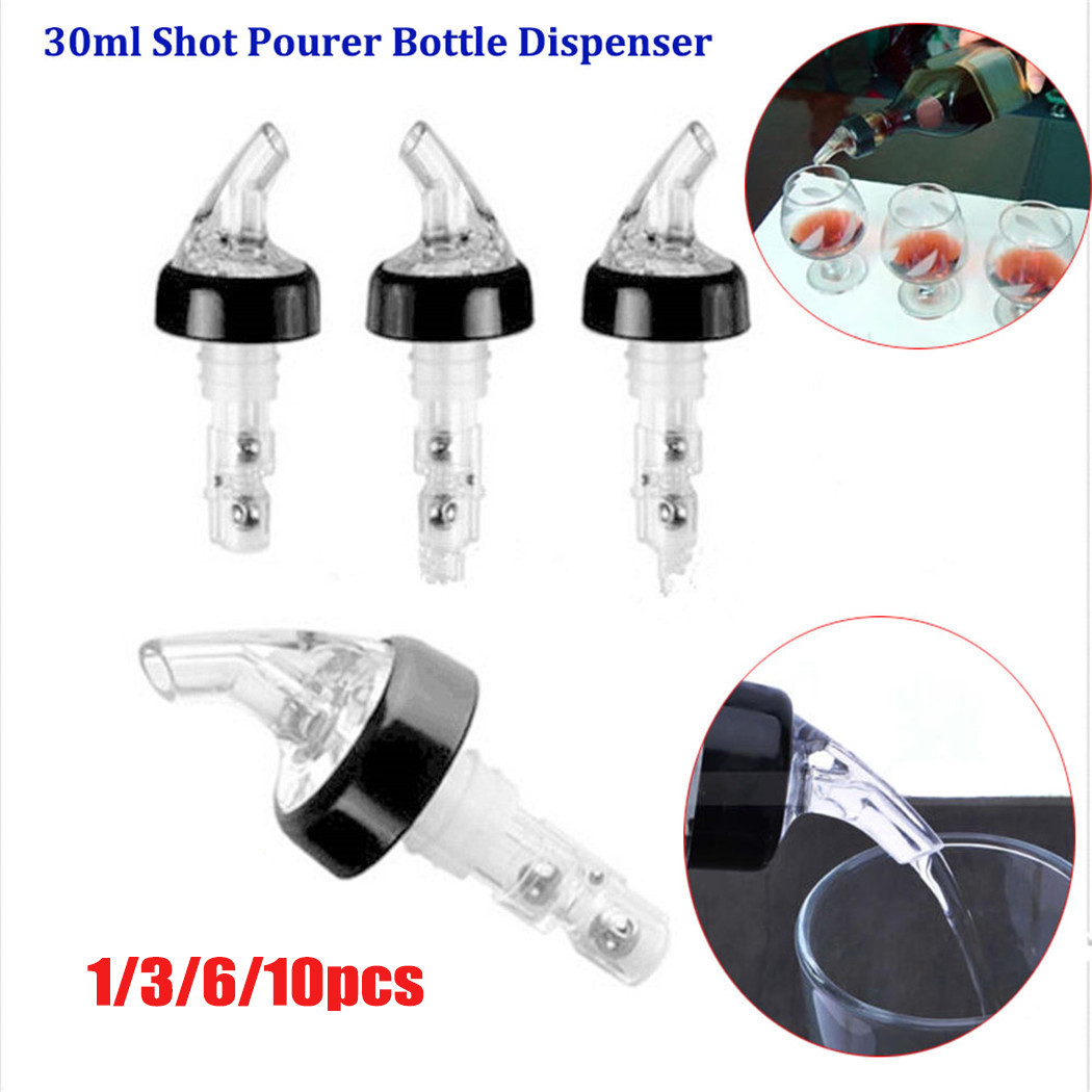 Liquor Spirit Nip Measure Wine 30ml Shot Pourer Bottle Dispenser