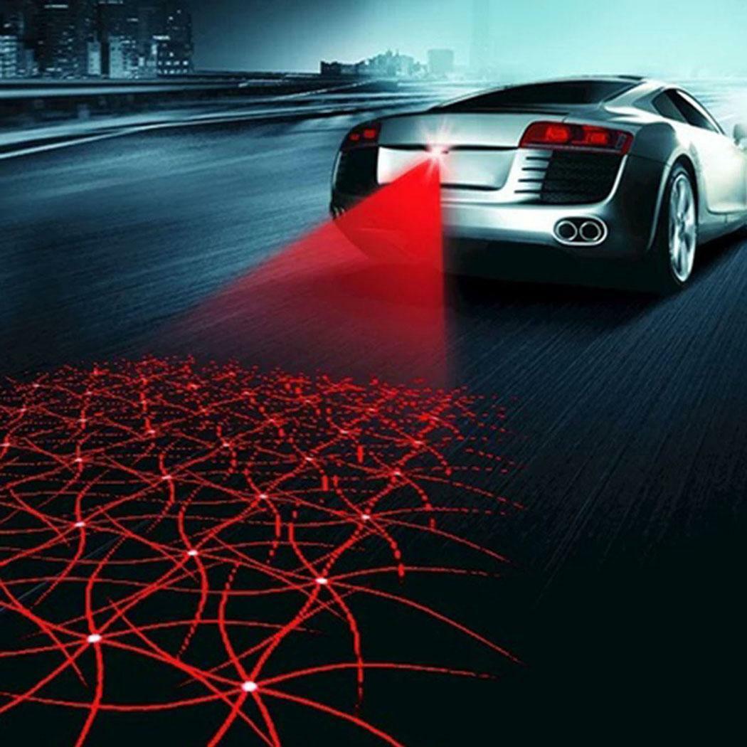 New Automobile Motorcycle Laser Lamp Haze Prevention Rear End Warning 9G67