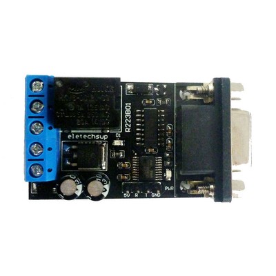 RS232 Delay Relay Module 1 Channel Serial Port UART DC12V R223B01 Accessory