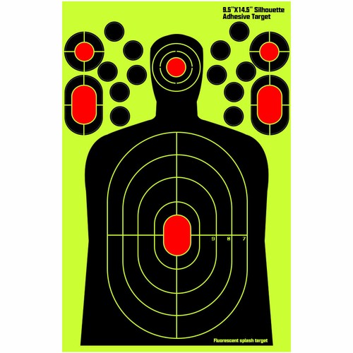 Highwild Adhesive Splatter Targets | Silhouette Reactive Shooting Target-25 Pack