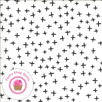 Moda QUOTATION 1734 11 White Black ZEN CHIC Quilt Fabric