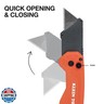 Klein Tools 44307 FLICKBLADE Folding Utility Knife, Subcompact Design with Quick-Change Triple-Ground Carbon Steel Blade, Dual Locking Positions, and Pocket Clip