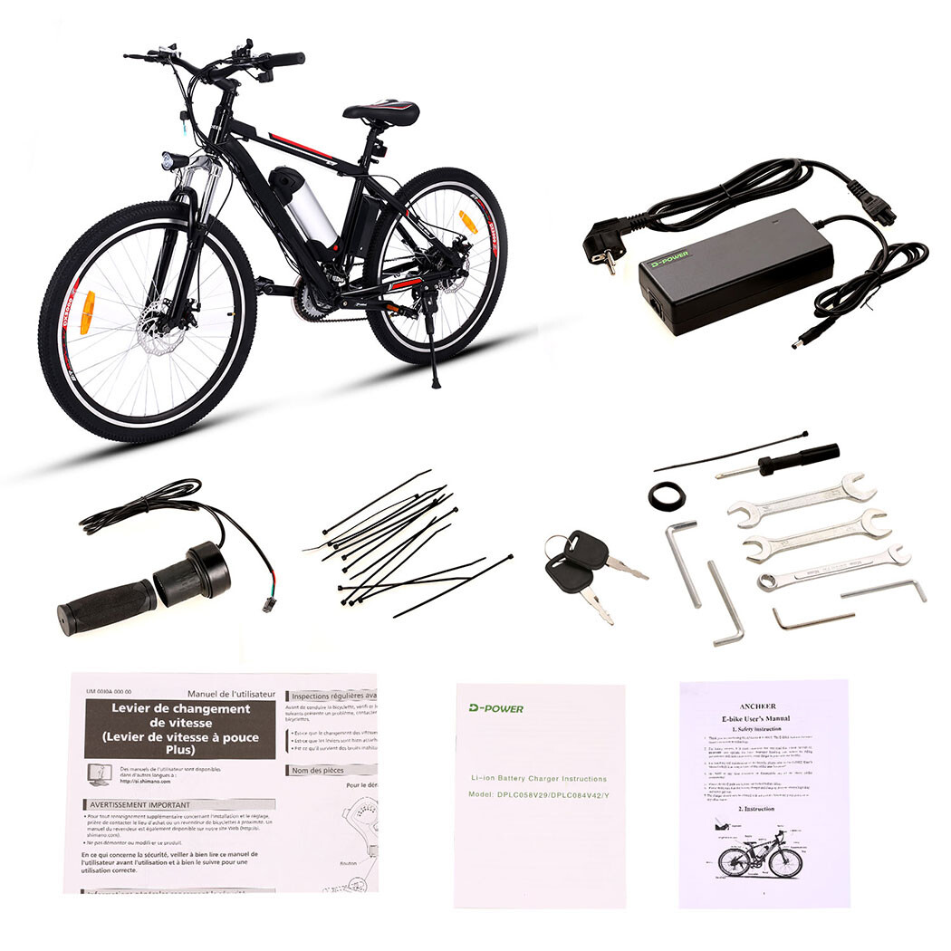 Elektrofahrrad 26 Mountainbike EBike Shimano Pedelec AKKU 21Gang 35kmh DE