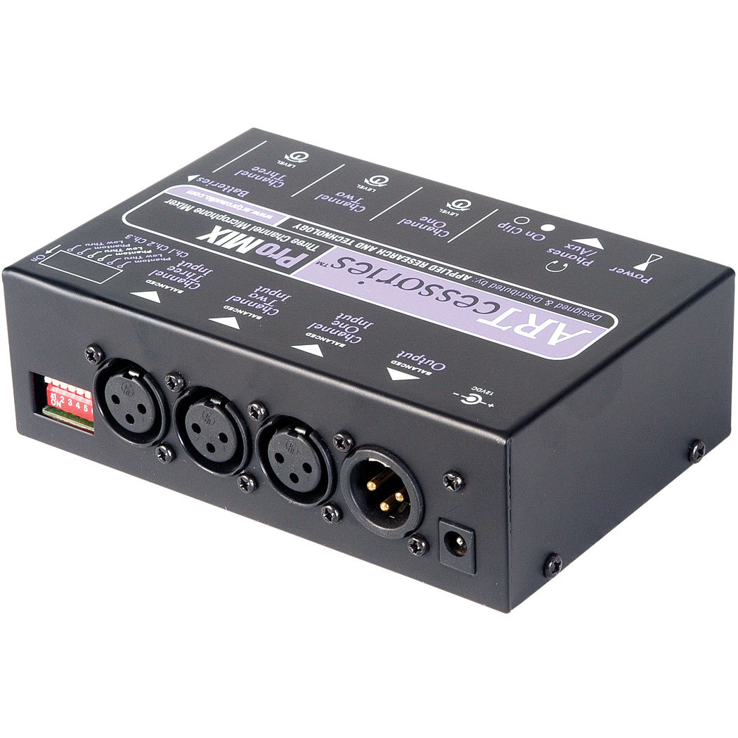 ART ProMIX 3Channel Mic Mixer 840402014225 eBay