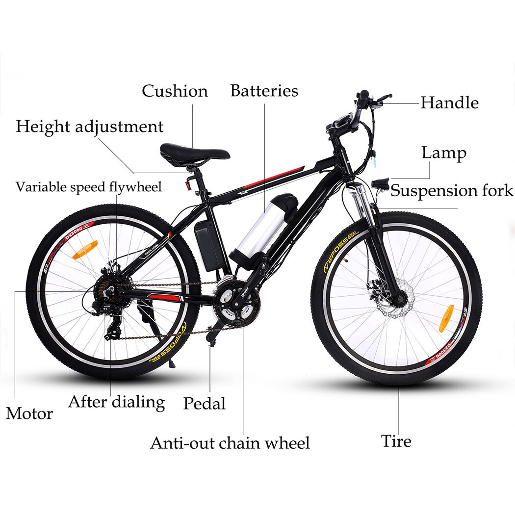26 Zoll Elektrofahrrad Mountainbike EBike Shimano Pedelec 250W 21Gang 35kmh