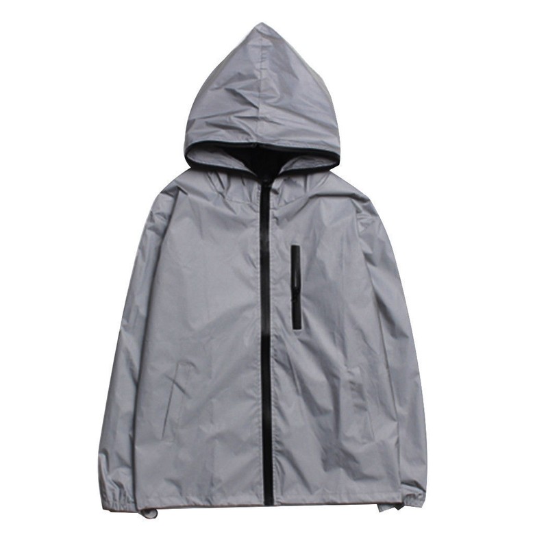 New Reflective jacket 3M men's waterproof night safety jacket hoodie