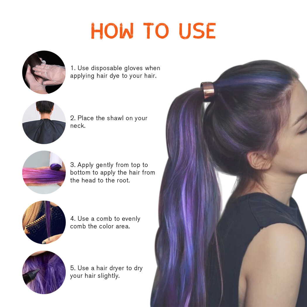 Hair Chalk 12 Colors Temporary Hair Dye Marker Washable Pen For