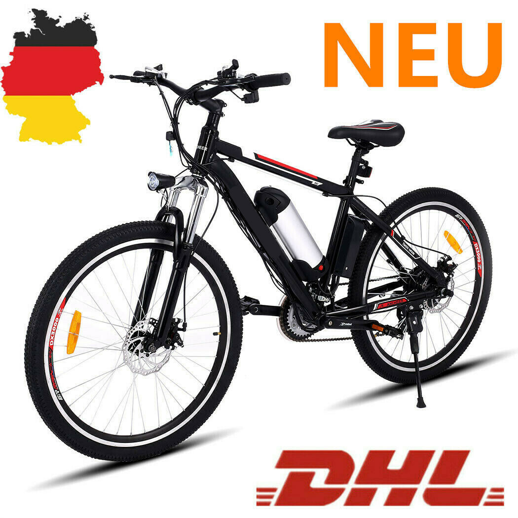 26 Zoll Elektrofahrrad Mountainbike EBike Shimano Pedelec 35kmh Ebike 21Gäng