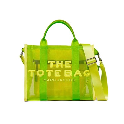 Marc Jacobs The Mesh Medium Tote Bright Green Handbag Woman