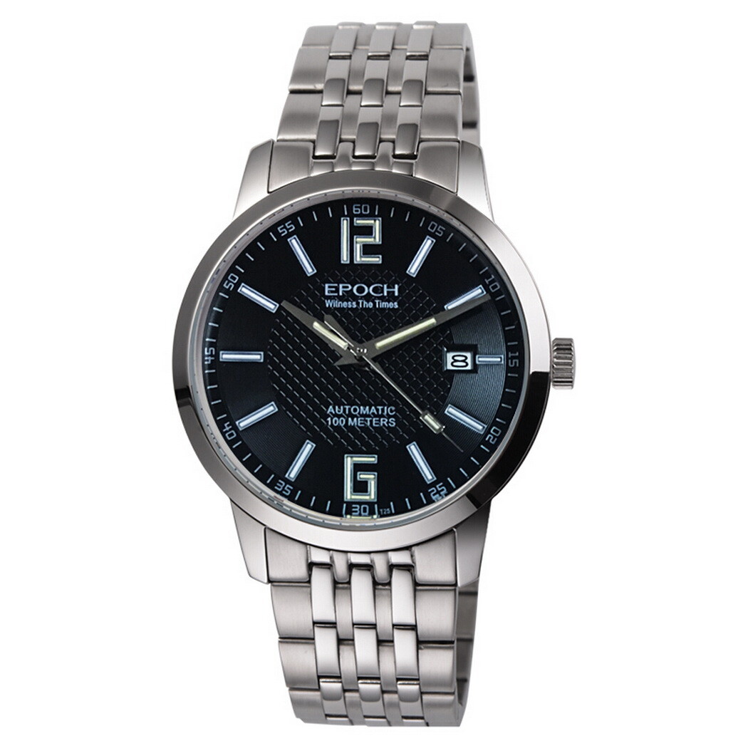 Pre-owned Epoch Men Automatic Watch Luxury Watches Luminous Mechanical Wristwatch 9015