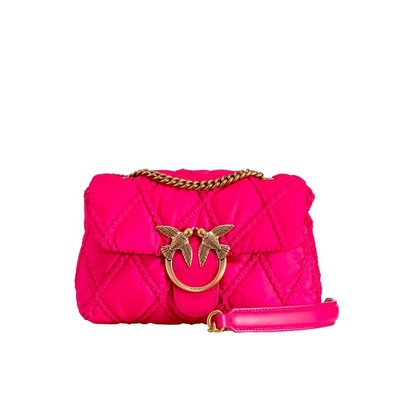 

Сумка через плечо Pinko Love Mini Puff Rhombus Фуксия Crossboby, 100039-A0UL-N17Q