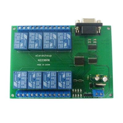 8CH DC 12V RS232 Relay Module Serial port Remote Control Switch
