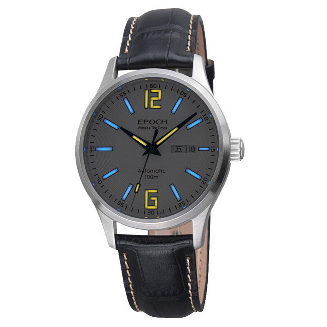 Pre-owned Epoch Men Automatic Watch Luxury Watches Luminous Mechanical Wristwatch Nh36