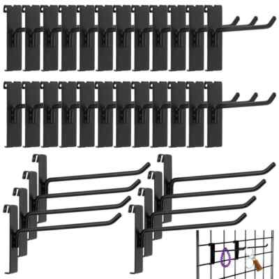 Gridwall Hooks 6 Inch 32 Pcs Display Hooks for Grid Wall Hooks for Grid Wall