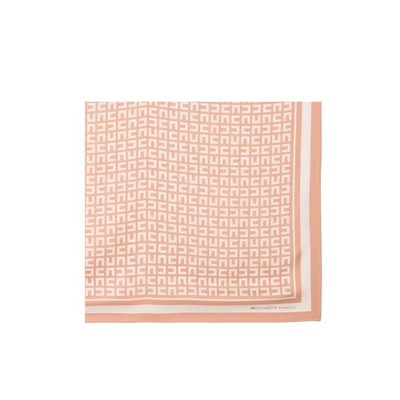 

Elisabetta Franchi Pink Butter Monogram Foulard Scarf Woman, Розовый