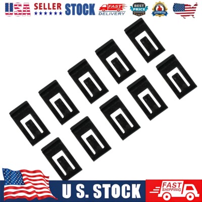 50X Black Car Console Dash Dashboard Trim Metal Retainer Rivet Fastener Clips