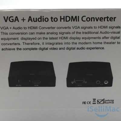 Comprehensive Cable CCN-VH101 VGA to HDMI Converter with Audio + Sold As Is