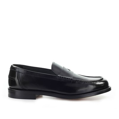 

Черные кожаные лоферы Doucals Penny Loafer, Черный, DU2854GRANUY007NN00