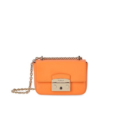 

Миниатюрная оранжевая сумка через плечо Furla Metropolis Женская, WB00828-AX0733-2024S