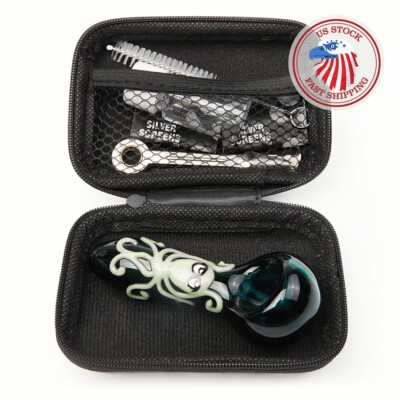 4 Inch Tobacco Smoking Glass Pipe Gorgeous Bowl Collectible Handmade Pipes