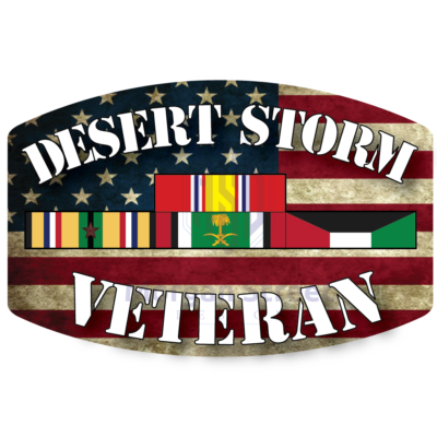 Desert Storm Veteran Decal/Sticker Flag Car Truck