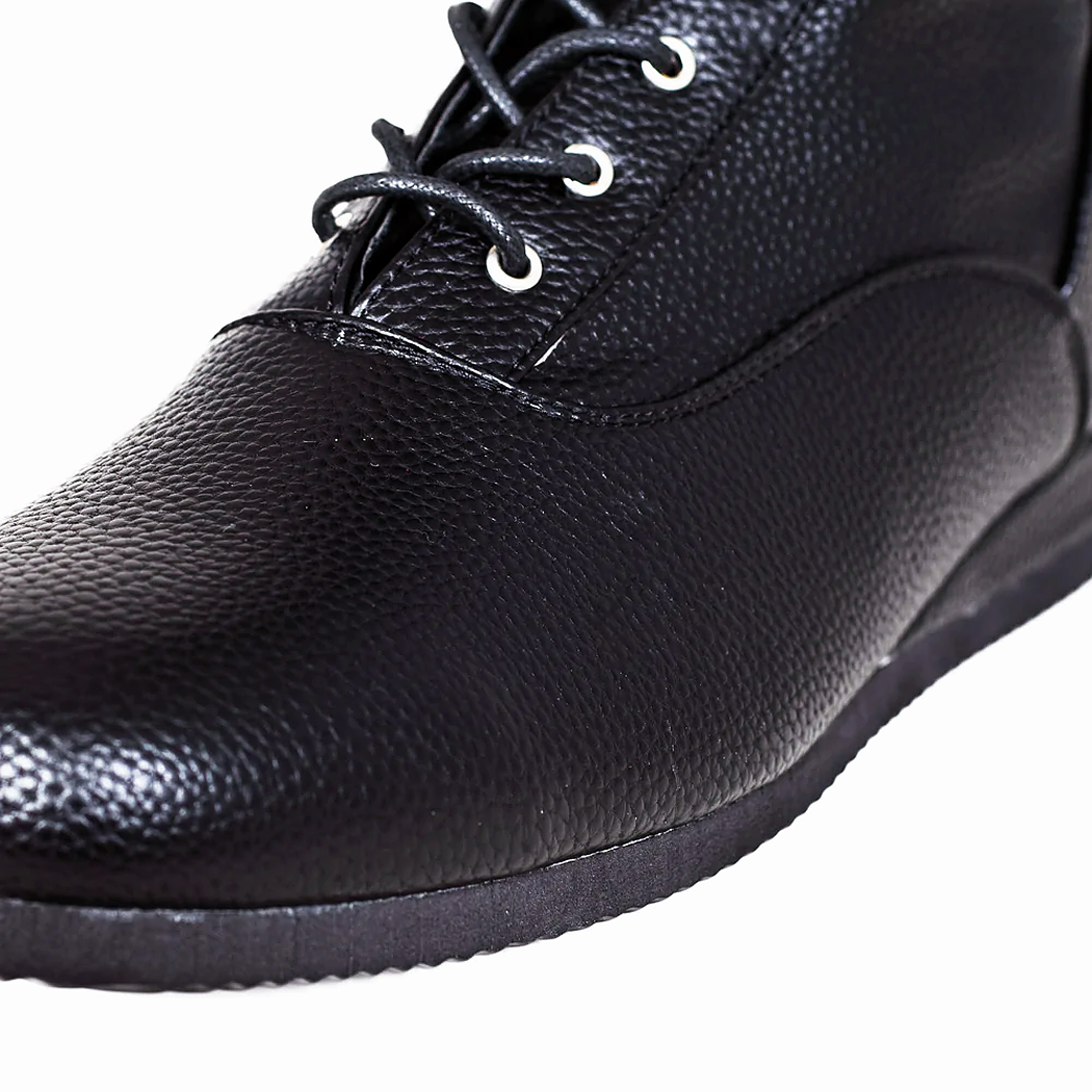 Adult Unisex Matte Black Professional Wrestling Halloween Cosplay Costume Boots