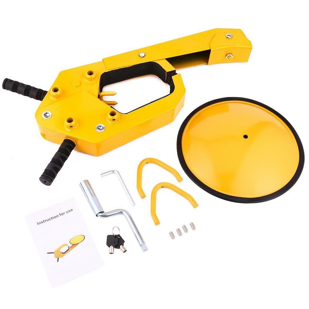 Double Lock Suction Cup Car Wheel Lock Thicken Car Tire Lock Anti-theft Safety