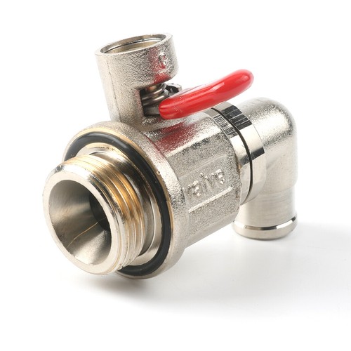 Oil Drain Valve with removable L-Shape Hose End Combo (27mm-2.0)