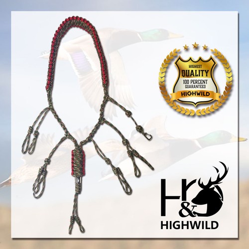 Highwild Duck Call Lanyard with Removable Drops Whistle Adjustable Loops eBay