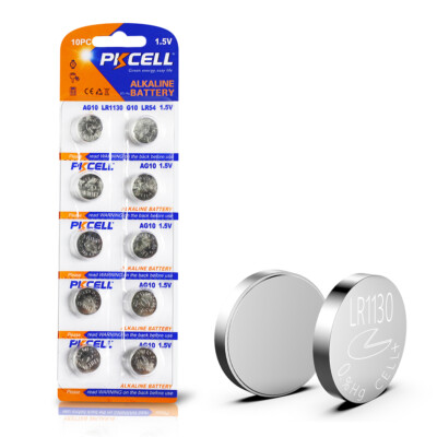 10 PCS LR1130 AG10 389 Alkaline Battery 1.5V Button Cell for Watch Calculator US