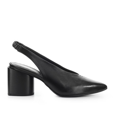 

Женские туфли-лодочки с ремешком на пятке Halmanera Black из кожи наппа, Черный, CLEO04-N