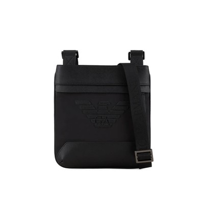 

Emporio Armani Черная Сумка Через Плечо с Логотипом Мужчина, Черный, Y4M185-Y216J-81073